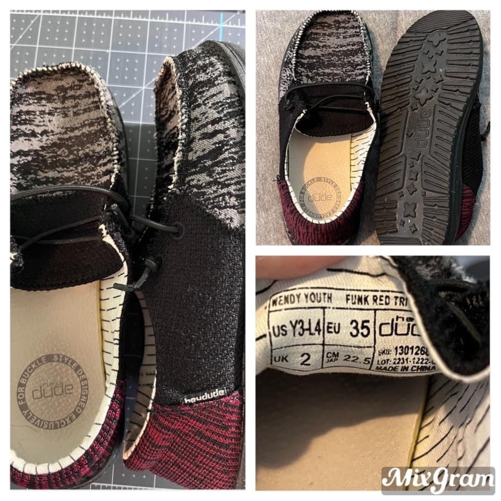 Boys hey dude shoes size 3